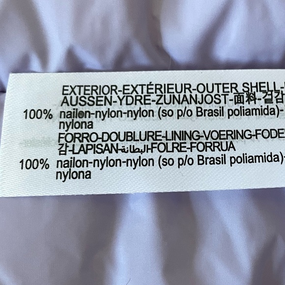 Zara water repelllent cropped lila lavender puffer hoodie jacket - Picture 11 of 12